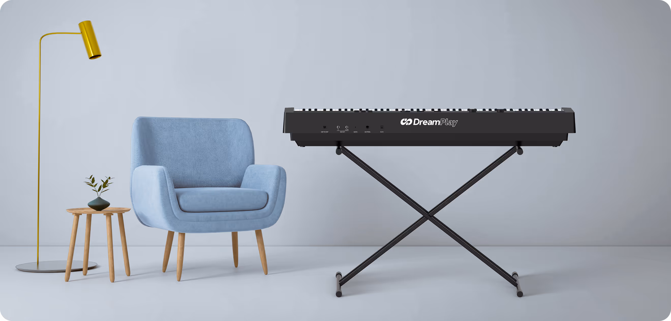 DreamPlay One keyboard in studio